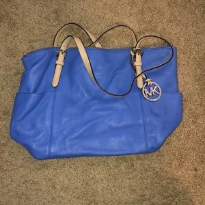 Used once, blue Michael Kors purse
